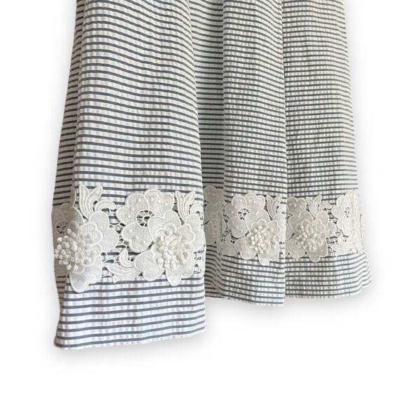 ELIZA J | Preppy Striped Midi Dress (14) - Picture 3 of 6